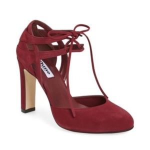 Dune London Cannes d'Orsay Pump Burgundy Size 10